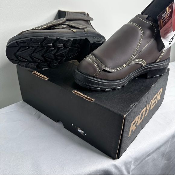 Royer - Composite Toe Work Boots with Met Guard FR Composite Toe - Brown Leather - Picture 7 of 14